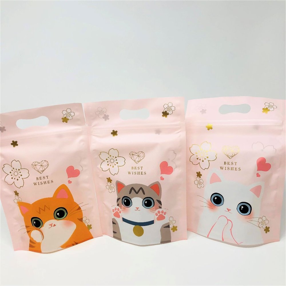 15 PCS CUTE CAT TREAT BAGS PARTY FAVOR GOODY CANDY